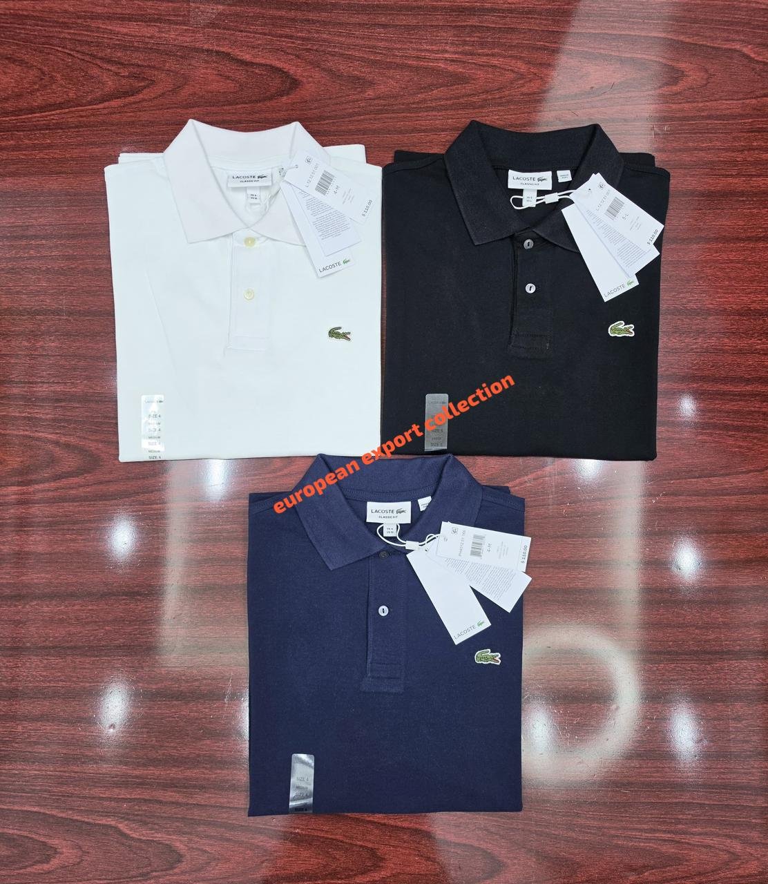 Lacoste Polo shirt 100% cotton fabrics Wholesale Sipping UK & Europe - Image 2