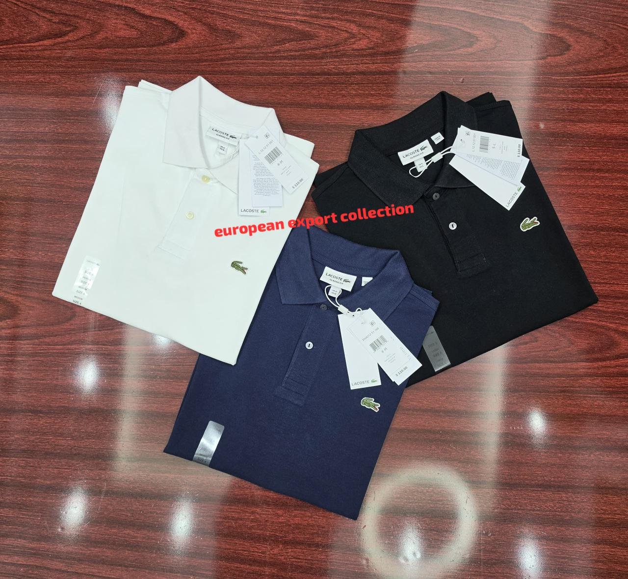 Lacoste Polo shirt 100% cotton fabrics Wholesale Sipping UK & Europe - Image 4