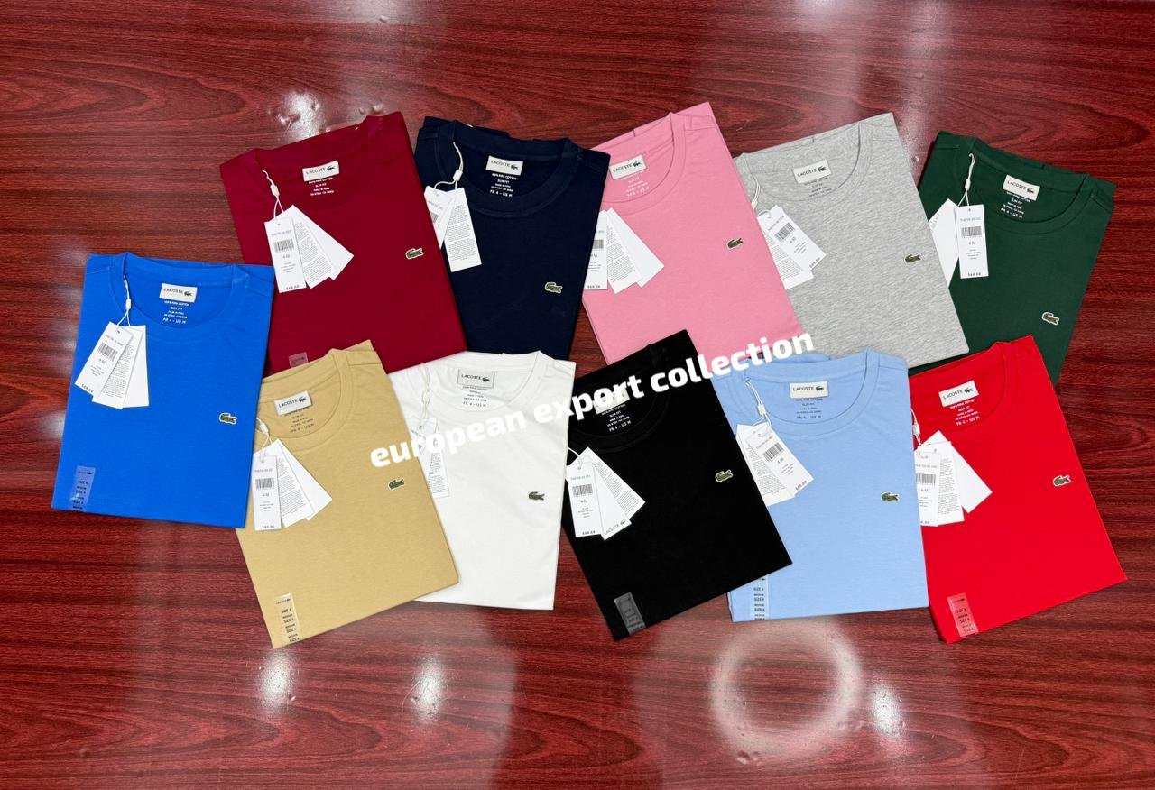 Lacoste t-shirt 100% cotton fabrics Wholesale Sipping UK & Europe - Image 3