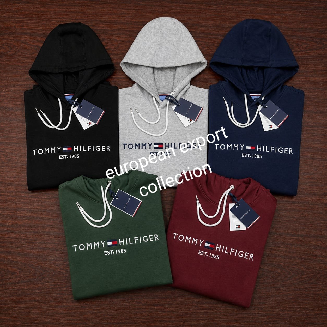 Tommy hoodie Embroidery Logo Fleece fabrics wholesale - Image 4