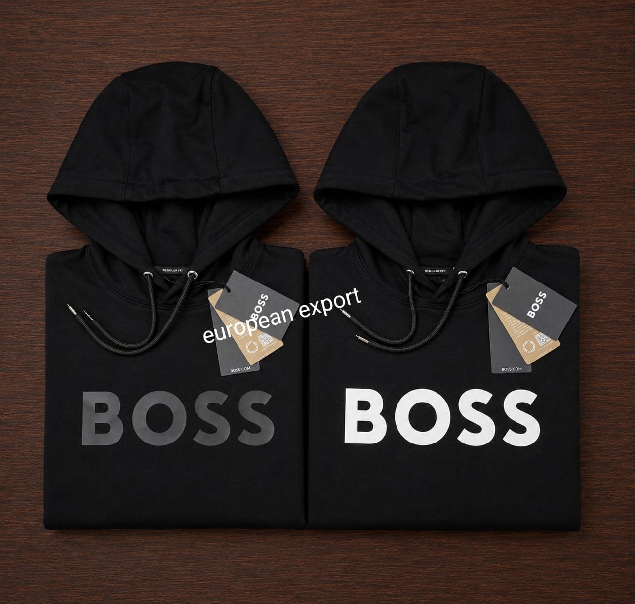 Boss hoodie vinyl print Fleece fabrics wholesale