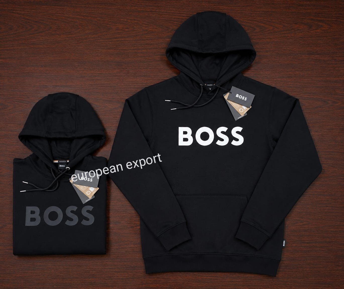 Boss hoodie vinyl print Fleece fabrics wholesale - Image 2
